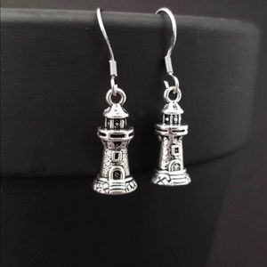 Beautiful Nautical Ocean 🌊 Beach Lighthouse charm earrings